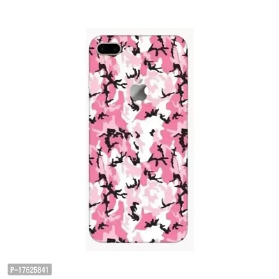 Shopymart Pink Camo Series Mobile Skin Compatible with iPhone 8 Plus, Vinyl Sticker Decal not Cover [Back, Camera and Side]