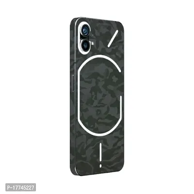Shopymart Dark Green Camo Series Mobile Skin Compatible with Nothing Phone (1), Vinyl Sticker Decal not Cover [Back, Camera and Side]-thumb0