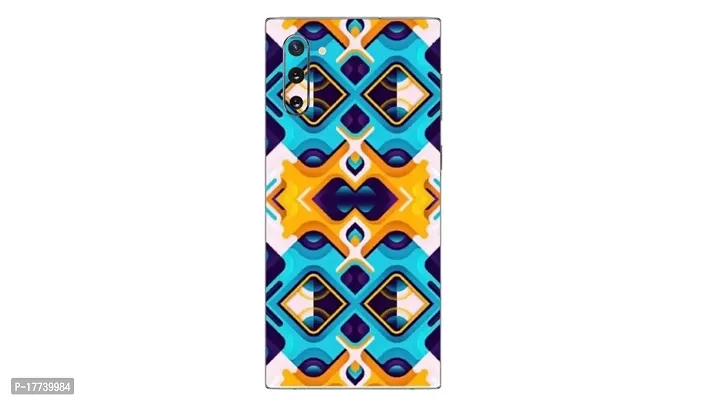 Shopymart Printed Phone Skin, Vinyl Mobile Sticker Compatible with Samsung Galaxy Note 10, Abstract Pattern [Back, Camera and Sides] - Design 012