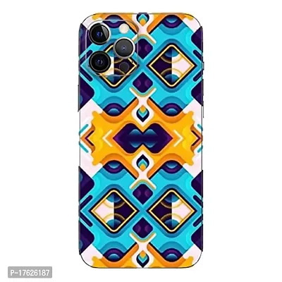 Shopymart Printed Phone Skin, Vinyl Mobile Sticker Compatible with iPhone 13 Pro Max, Abstract Pattern [Back, Camera and Sides] - Design 012