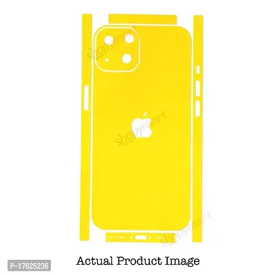 Shopymart Mobile Skin Sticker (Not Cover) Compatible with iPhone 13 [Back, Camera and Sides] - Color Series, Yellow-thumb2