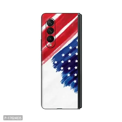 Shopymart Printed Mobile Skin, Vinyl Sticker for Samsung Galaxy Z Fold 3 [Back, Camera and Sides] - Design 002-thumb0