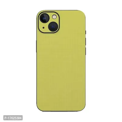 Shopymart Lemon Green Textured Mobile Skin Compatible with iPhone 13, Vinyl Sticker Decal not Cover [Back, Camera and Side]