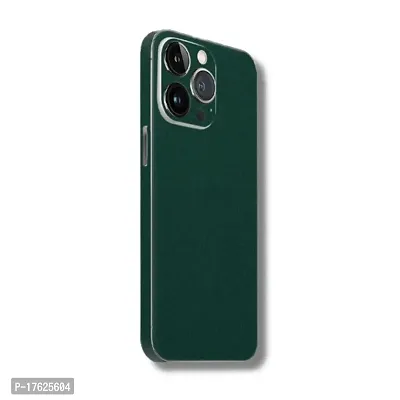 Shopymart Vinyl Mobile Skin Sticker Compatible with iPhone 13 Pro (Green Color Series)