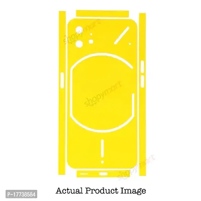 Shopymart Yellow Color Series Mobile Skin Compatible with Nothing Phone (1), Vinyl Sticker Decal not Cover [Back, Camera and Side]-thumb3