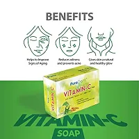 PuraGenic Vitamin C Bath Soap with Aloe vera, Turmeric and Multani Mitti, 75gm - Combo Pack of 4, Skin brightening Bar, Helps in Oily and acne prone skin-thumb4