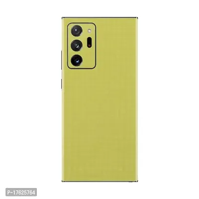 Shopymart Lemon Green Textured Mobile Skin Compatible with Samsung Galaxy Note 20 Ultra, Vinyl Sticker not Cover [Back, Camera and Side]