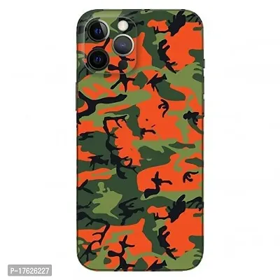 Shopymart Red Green Camo Series Mobile Skin, Vinyl Sticker for iPhone 12 Pro Max [Back, Camera and Side]