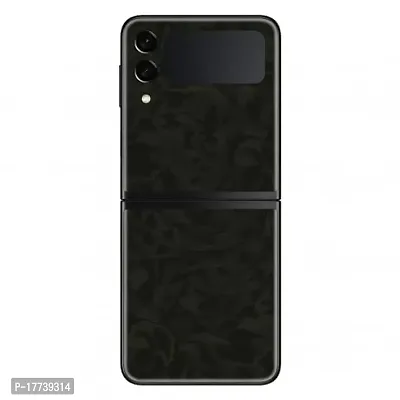 Shopymart Dark Green Camo Series Mobile Skin Compatible with Samsung Galaxy Z Flip 3, Vinyl Sticker not Cover [Back, Camera and Side]