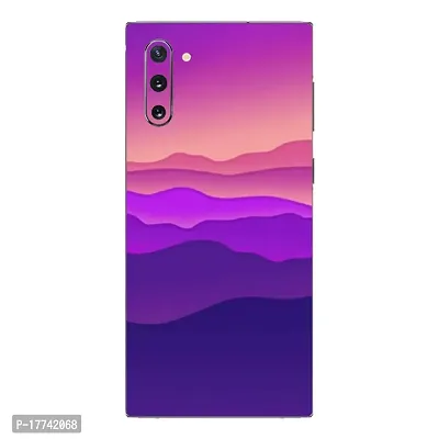 Shopymart Printed Mobile Skin, Vinyl Sticker Compatible with Samsung Galaxy Note 10, Shades of Purple [Back, Camera and Sides] - Design 009