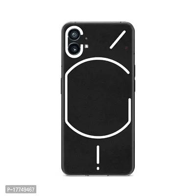 Shopymart Black Color Series Mobile Skin Compatible with Nothing Phone (1), Vinyl Sticker Decal not Cover [Back, Camera and Side]-thumb0