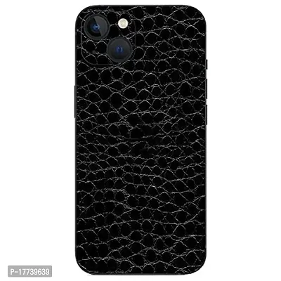 Shopymart Black Crocodile Series Mobile Skin Compatible with iPhone 13, Vinyl Sticker Decal not Cover [Back, Camera and Side]