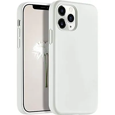 Buy Shopymart Silicone Back Cover for iPhone 12 Pro Max, Soft and Smooth,  Shockproof with Microfibre Lining, White - Lowest price in India| GlowRoad