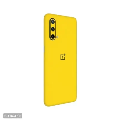 Shopymart Mobile Skin Sticker (Not Cover) Compatible with OnePlus Nord [Back, Camera and Sides] - Color Series, Yellow-thumb0
