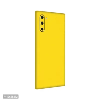 Shopymart Yellow Color Series Mobile Skin Compatible with Samsung Galaxy Note 10, Vinyl Sticker not Cover [Back, Camera and Side]