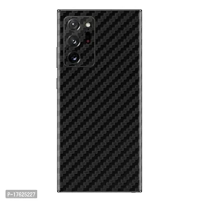 Shopymart Black and Grey Carbon Fiber Skin, Vinyl Sticker for Samsung Galaxy Note 20 Ultra [Back, Camera and Side]