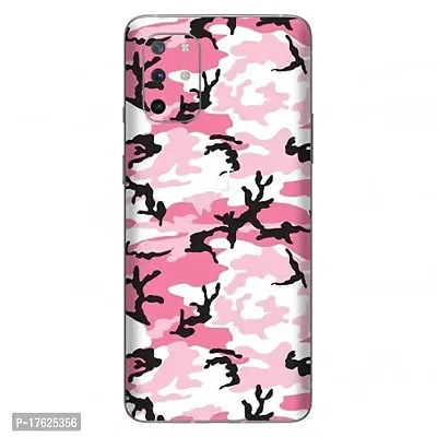 Shopymart Printed Vinyl Skin Sticker Not Cover Compatible with OnePlus 8T [Back, Camera and Sides] (Pink Camo)