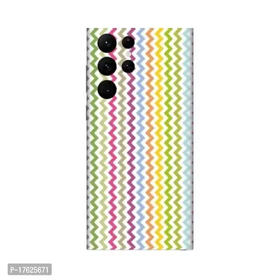 Shopymart Printed Mobile Skin, Phone Sticker Compatible with Samsung Galaxy S22 Ultra - [Back, Camera and Sides], Design - 058-thumb0