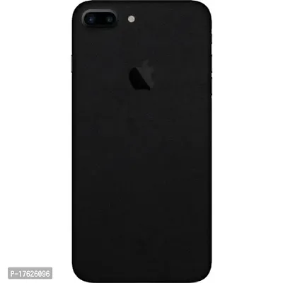 Shopymart Black Color Series Mobile Skin Compatible with iPhone 8 Plus, Vinyl Sticker Decal not Cover [Back, Camera and Side]