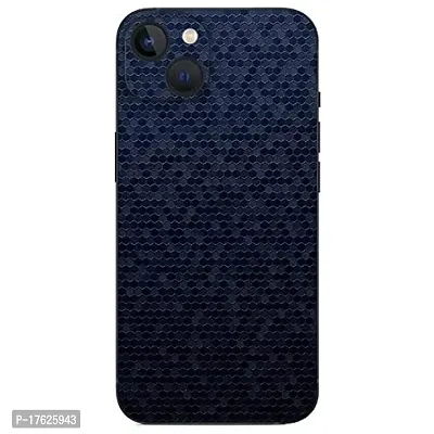 Shopymart Blue Honeycomb Mobile Skin Sticker for iPhone 13 [Back, Camera and Side]