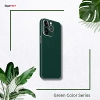 Shopymart Vinyl Mobile Skin Sticker Compatible with iPhone 13 Pro (Green Color Series)-thumb1