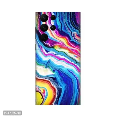 Shopymart Retina Printed Mobile Skin, Vinyl Sticker Compatible with Samsung Galaxy S22 Ultra, Multicolour [Back, Camera and Sides] - Design 015