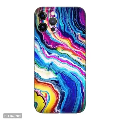 Shopymart Retina Printed Mobile Skin, Vinyl Sticker Compatible with iPhone 13 Pro Max, Multicolour [Back, Camera and Sides] - Design 015