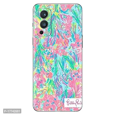 Shopymart Printed Mobile Sticker Compatible with OnePlus Nord [Back, Camera and Sides] (Design-055, OnePlus Nord 2)