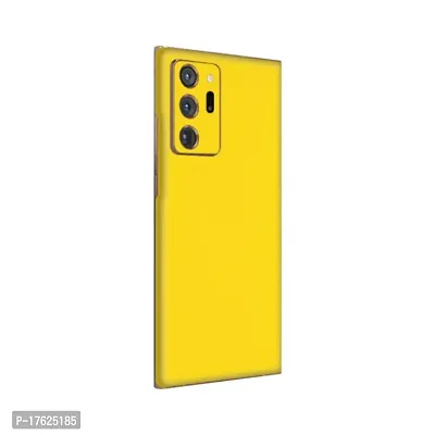 Shopymart Yellow Color Series Mobile Skin Compatible with Samsung Galaxy Note 20 Ultra, Vinyl Sticker not Cover [Back, Camera and Side]