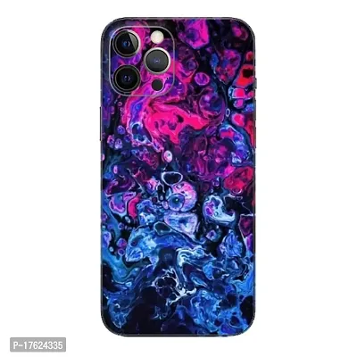 Shopymart Retina Printed Mobile Skin Sticker Compatible with iPhone 13 Pro Max, Pink and Blue [Back, Camera and Sides] - Design 014-thumb0