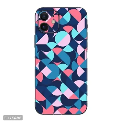 Shopymart Printed Mobile Skin Sticker (Not Cover) Compatible with iPhone 12 [Back, Camera and Sides] (Design-040)