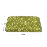 Savsastu Raw Silk Wallets with Designer Patoda and Ikkat Print for Women and Girls (Parrot Green, Ikkat Print)-thumb1