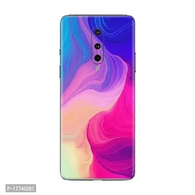 Shopymart Colourful Printed Mobile Skin Sticker Compatible with OnePlus 8, Abstract Colour [Back, Camera and Sides] - Design 016