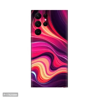 Shopymart Colourful Retina Printed Mobile Skin, Vinyl Sticker Compatible with Samsung Galaxy S22 Ultra, Shades of Pink [Back, Camera and Sides] - Design 013