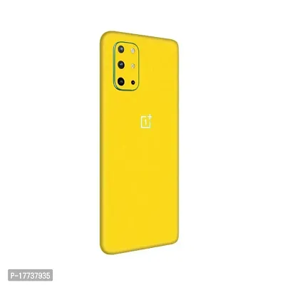 Shopymart Colour Series Mobile Skin Sticker Not Cover Compatible with OnePlus 8T [Back, Camera and Sides] (Yellow)