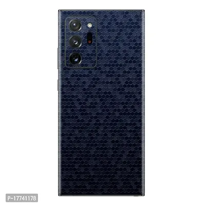 Shopymart Blue Honeycomb Mobile Skin, Vinyl Sticker not Cover for Samsung Galaxy Note 20 Ultra [Back, Camera and Side]