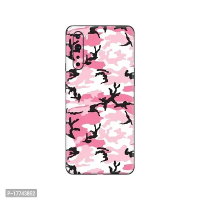 Shopymart Pink Camo Series Mobile Skin Sticker for OnePlus Nord, [Back, Camera and Side]