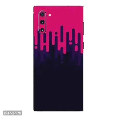 Shopymart Printed Mobile Skin, Phone Sticker Compatible with Samsung Galaxy Note 10, Pink and Purple [Back, Camera and Sides] - Design 028