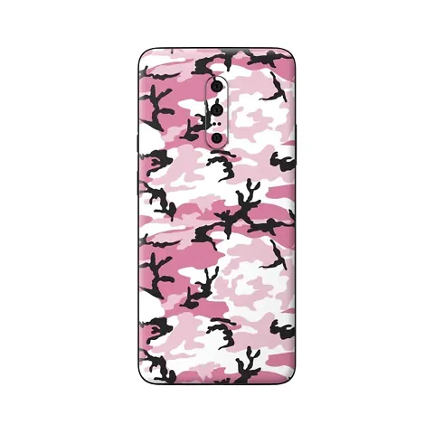 Shopymart Pink Camo Series Mobile Skin Sticker for OnePlus 7 Pro, [Back, Camera and Side]