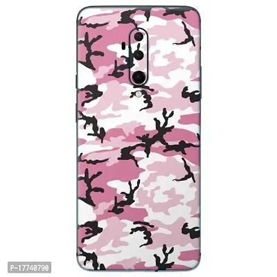 Shopymart Pink Camo Series Mobile Skin Sticker for OnePlus 7T Pro, [Back, Camera and Side]