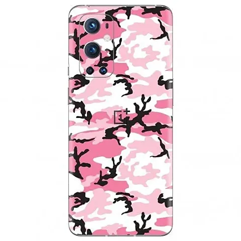 Shopymart Vinyl Skin Sticker (Not Cover) Compatible with OnePlus 9 Pro, Pink Camo [Back, Camera and Sides]