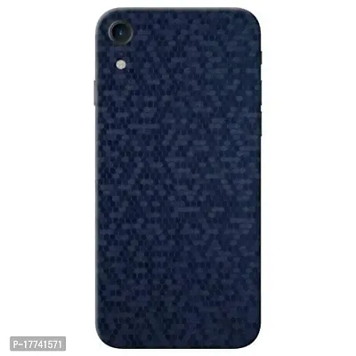 Shopymart Blue Honeycomb Mobile Skin, Vinyl Sticker not Cover for iPhone XR [Back, Camera and Side]