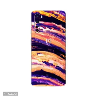 Shopymart Colourful Retina Mobile Skin Sticker Compatible with OnePlus Nord [Back, Camera and Sides] - Design 008