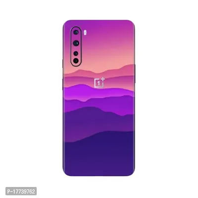 Shopymart Printed Mobile Skin, Vinyl Sticker Compatible with OnePlus Nord, Shades of Purple [Back, Camera and Sides] - Design 009