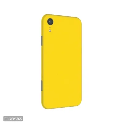 Shopymart Yellow Color Series Mobile Skin Compatible with iPhone XR, Vinyl Sticker not Cover [Back, Camera and Side]