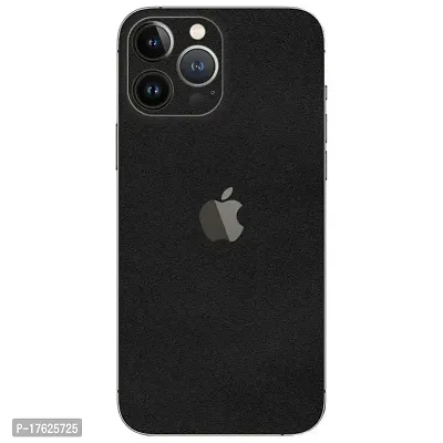 Shopymart Vinyl Mobile Skin Sticker Compatible with iPhone 13 Pro (Black Colour)