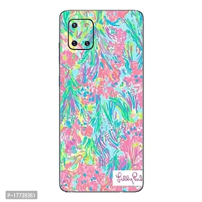 Shopymart Printed Skin Mobile Sticker for Samsung Galaxy Note 10 Lite, [Back, Camera and Side] Design 055-thumb0