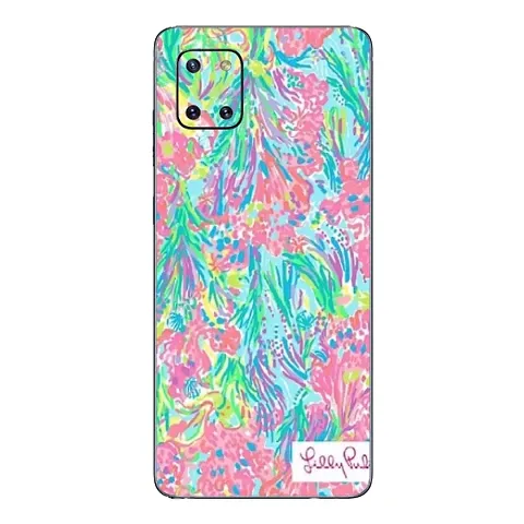 Shopymart Printed Skin Mobile Sticker for Samsung Galaxy Note 10 Lite, [Back, Camera and Side] Design 055