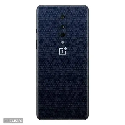 Shopymart Textured Mobile Skin, Vinyl Sticker Not Cover Compatible with OnePlus 8, Blue Honeycomb [Back, Camera and Sides]