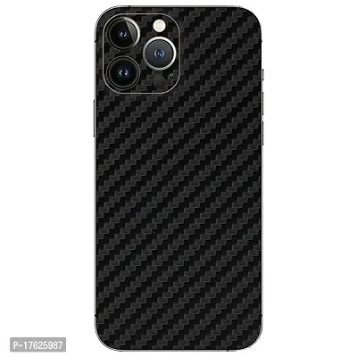 Shopymart Mobile Skin Compatible with iPhone 13 Pro (Black Carbon Fibre, iPhone 13 Pro)